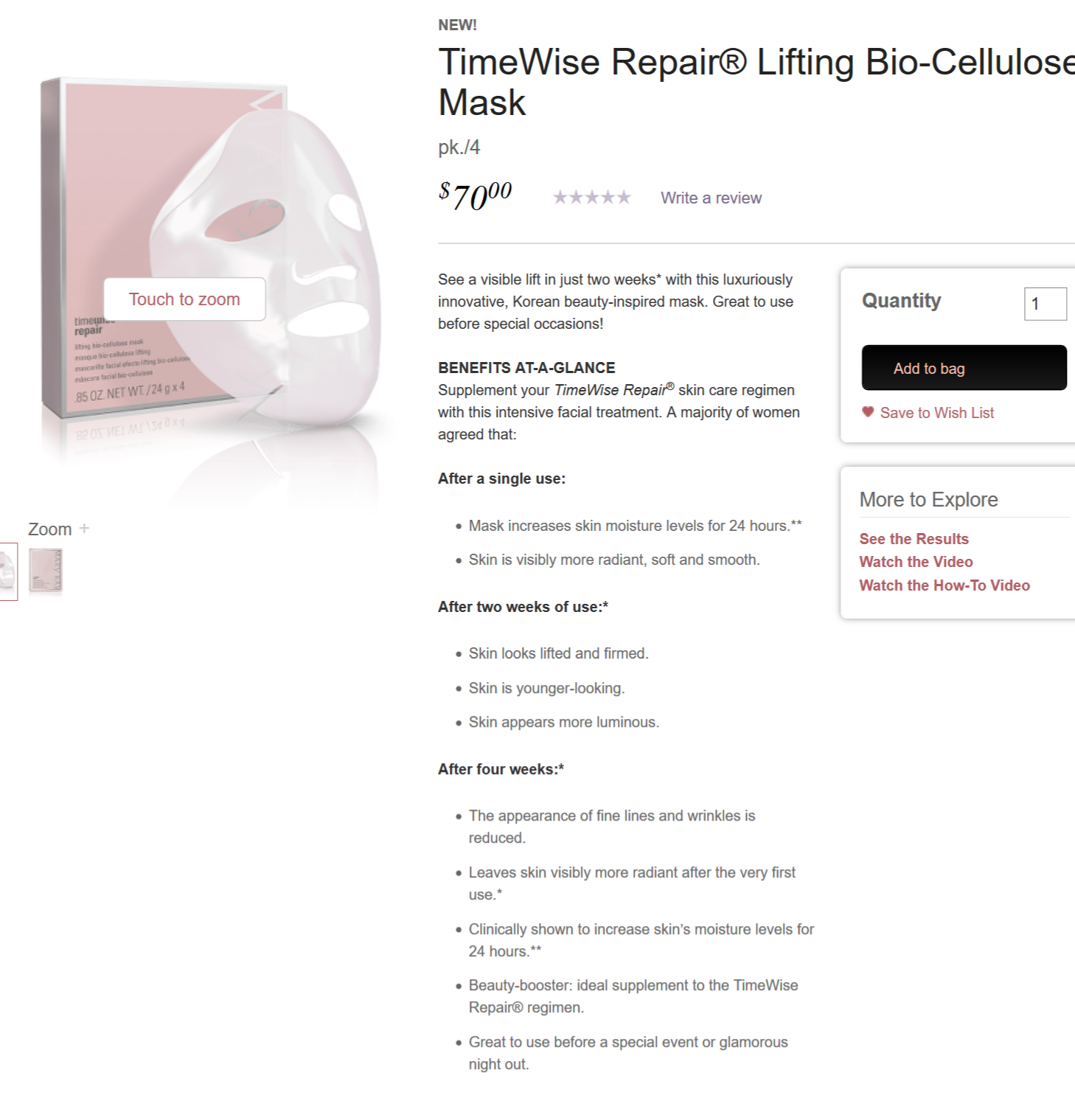 Mary Kay Products: Bio-Cellulose Mask – Pink Truth